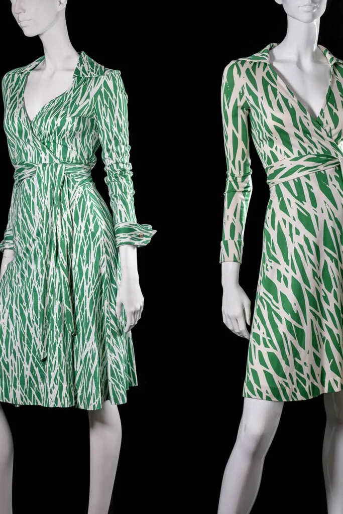 Diane von Furstenberg, Bedrukte jurk van zijde jersey, Mode & Kant Museum © E.Gomez