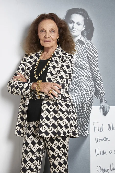 Diane von Furstenberg dans l'exposition ©E. Laurent