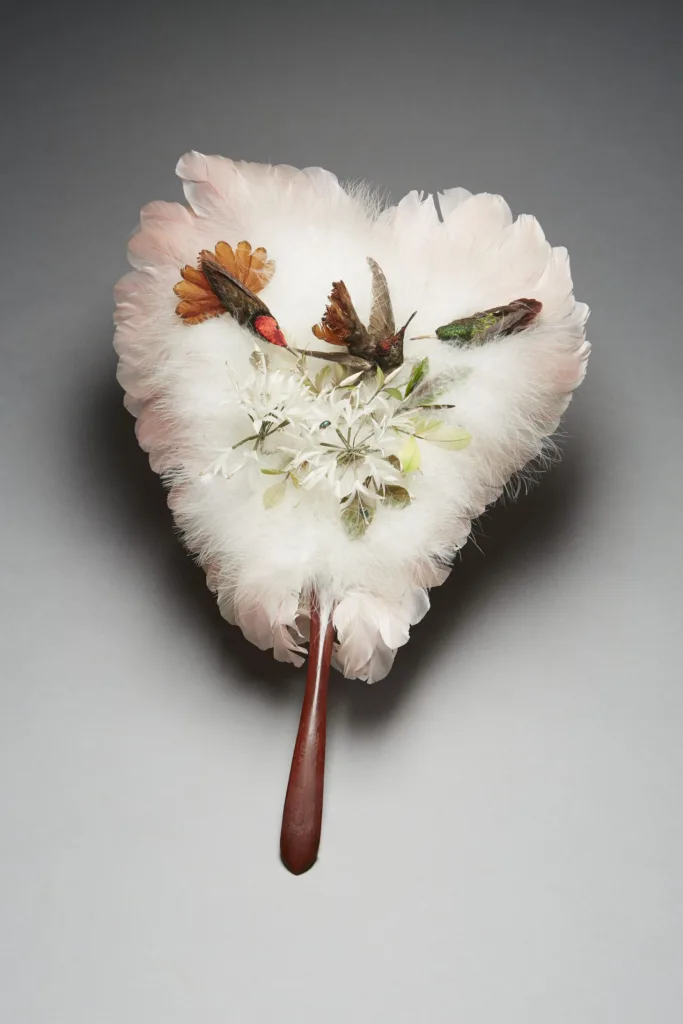 Écran de plumes, vers 1885_Musee Mode & Dentelle ©E.Laurent